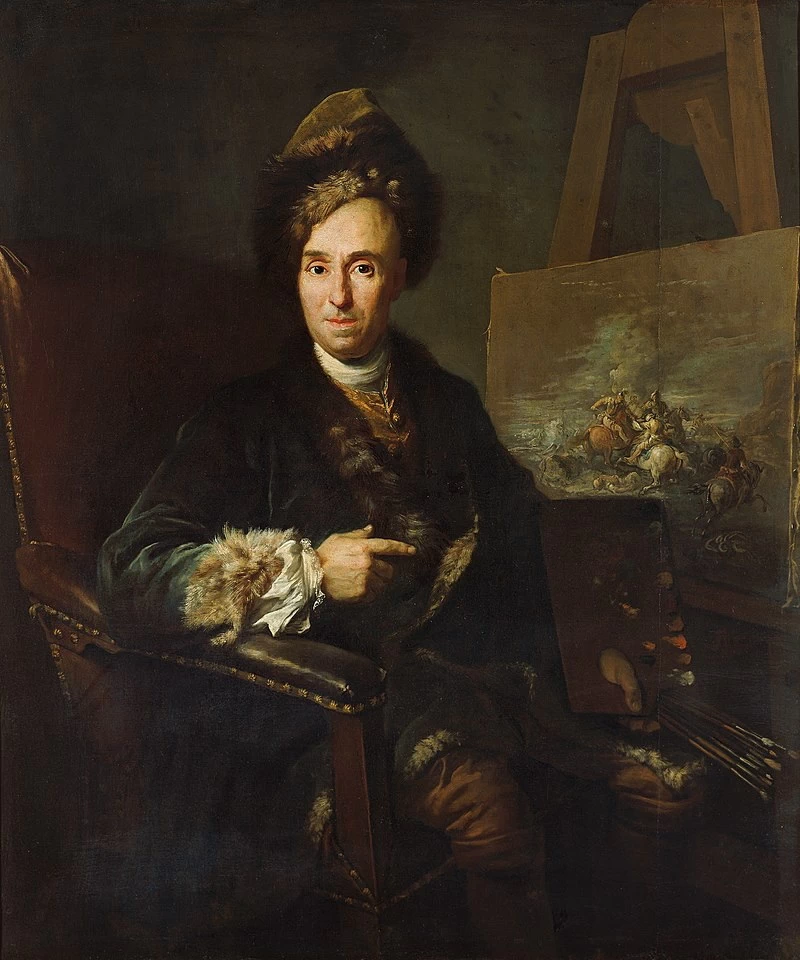 Ritratto del Il pittore battaglie Ignace - Jacques Parrocel, da Jacob van Schuppen, Kunsthistorisches Museum